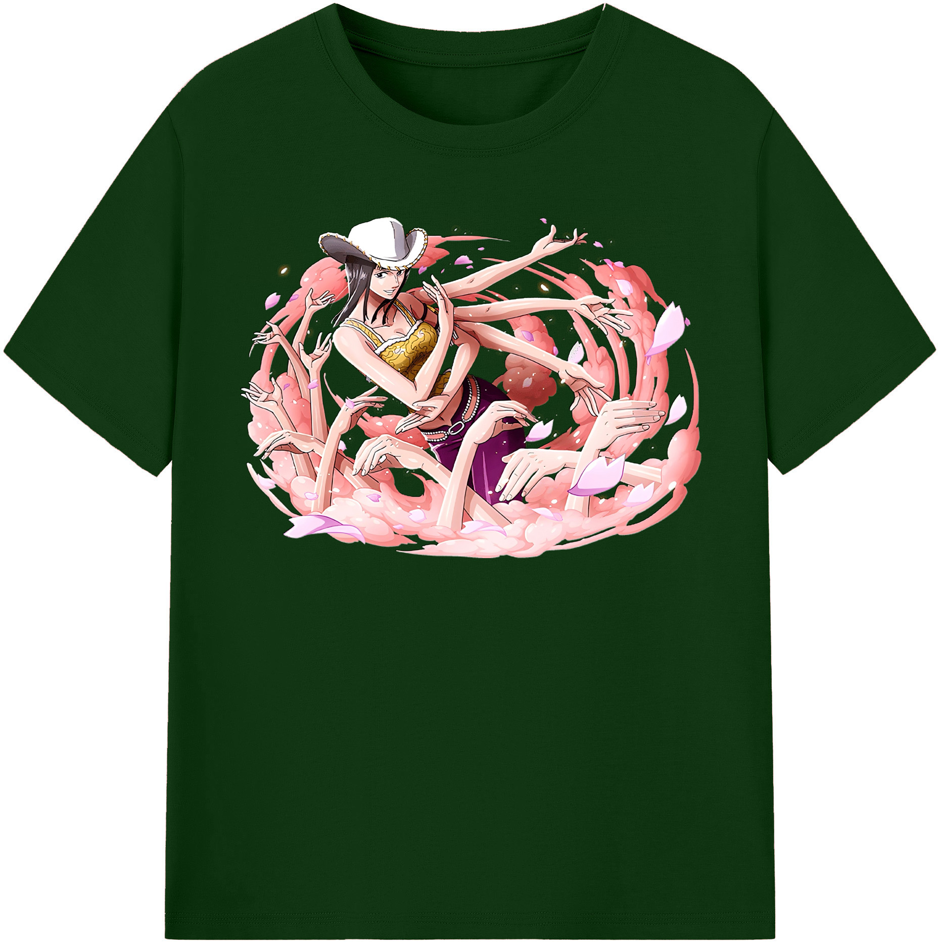 ワンピース ニコ・ロビン ONE PIECE Nico Robin 綿100％半袖Tシャツ（フロントプリント）